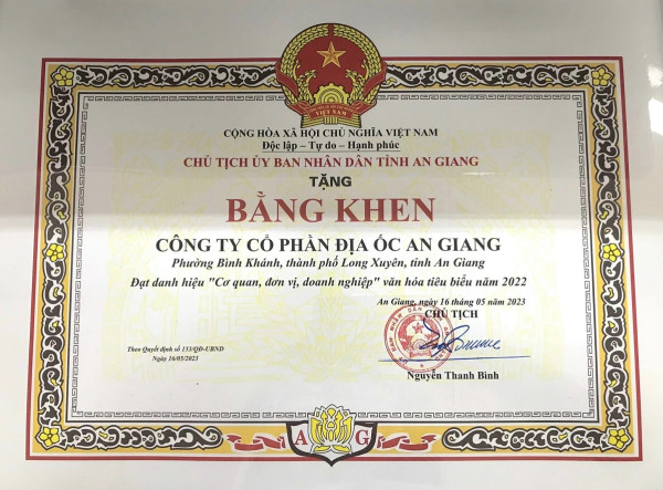 anresco dat chuan van hoa doanh nghiep 5 nam lien 4